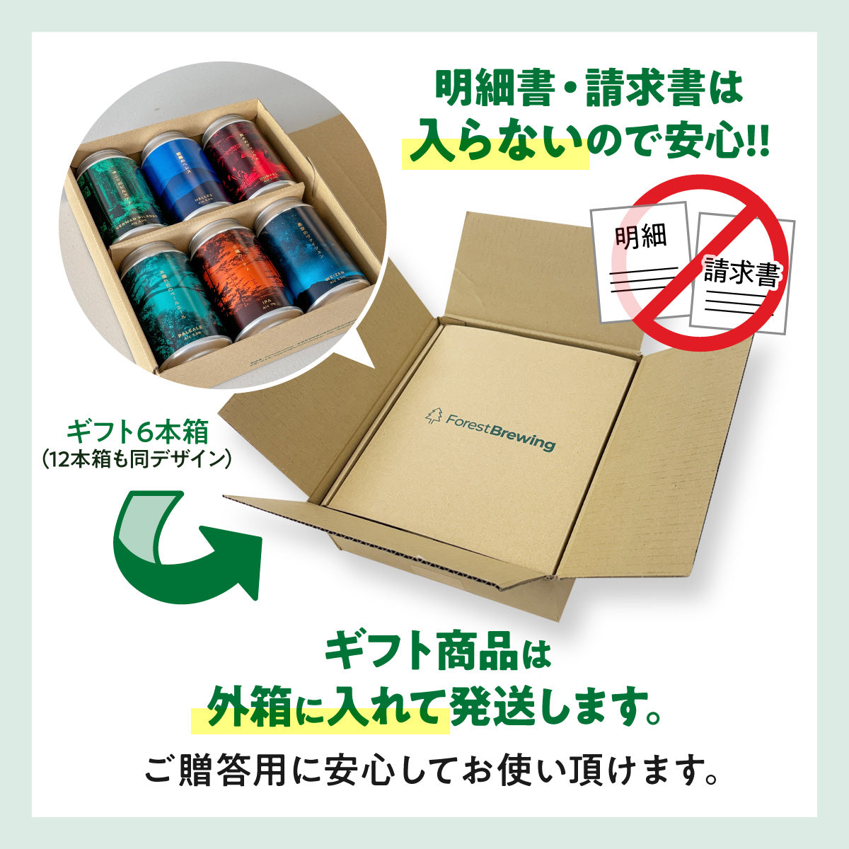ギフト6本セット【送料無料・のし・カード対応】 – ForestBrewing